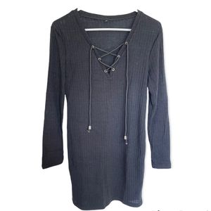 Long sleeve black dress